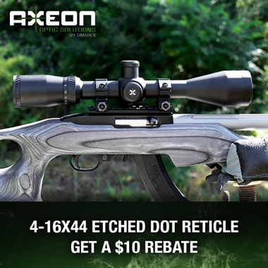 Axeon 4-16x44 EDR Scope Rebate Offer