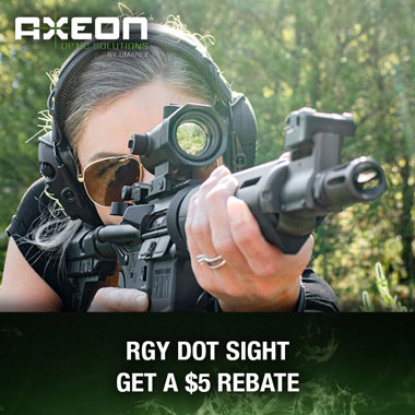 Axeon RGY Dot Sight Rebate Offer