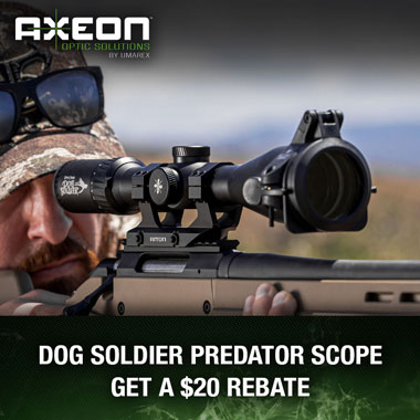 Axeon 4-16x50 IGR Dog Soldier Scope Rebate Offer
