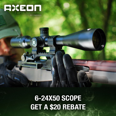 Axeon 6-24x50 Scope Rebate Offer